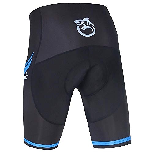 men's bicycle riding pants cycling shorts padded bike biking clothes cycle wear tights black blue 2024 - $35.99 –P5