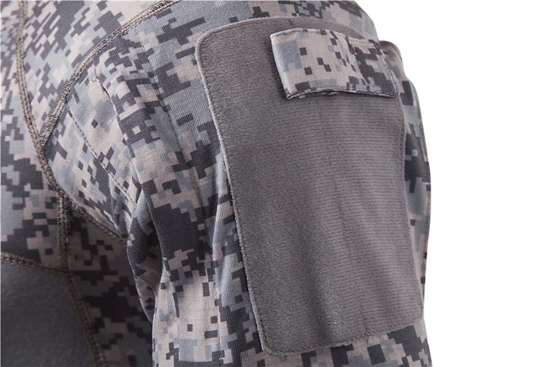 Herr Stridskjorta Jakt-T-shirt med kamouflagemönster Taktisk militärskjorta Kamouflage Långärmad Utomhus Vår Höst Snabb tork Svettavvisande Bekväm Andningsfunktion Överdelar Polyester Camping 2025 - $18.49 –P14