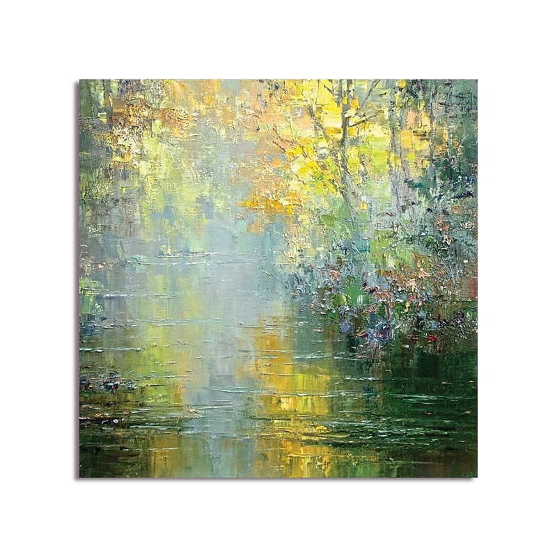 Hang-Dipinto ad olio Dipinta a mano Quadrato Astratto Moderno Include interno della montatura del 2025 a $122.99 –P5