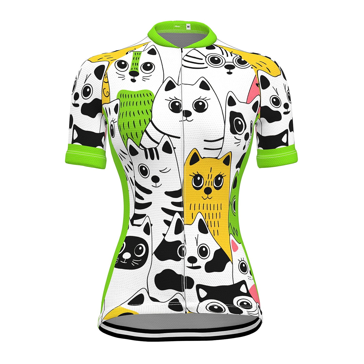 2026年 女性用 サイクリングジャージー 動物 虹色 勾配 半袖 バイク ジャージー トップス 3つのリアポケット付き マウンテンサイクリング ロードバイク 速乾性 ソフト 反射性ストリップ 後ポケット スポーツ ホワイト グリーン ローズレッド 衣類  コレクション – $30.99 –P7