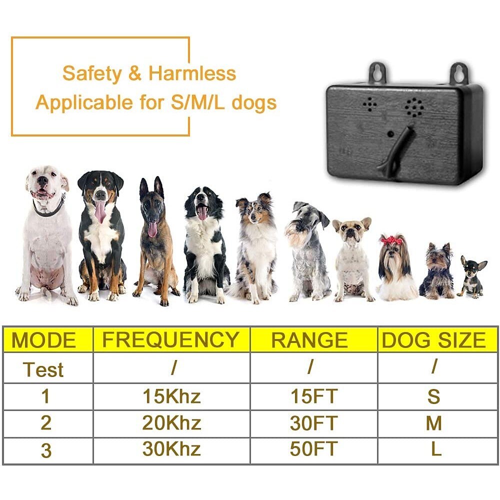 Dog Training Anti Bark Device Dog Barking Control Devices Dog Easy to InstallSonic Bark Deterrents Dog Anti Bark Plastic Ultrasonic For Pets 2025 - $30.99 –P5