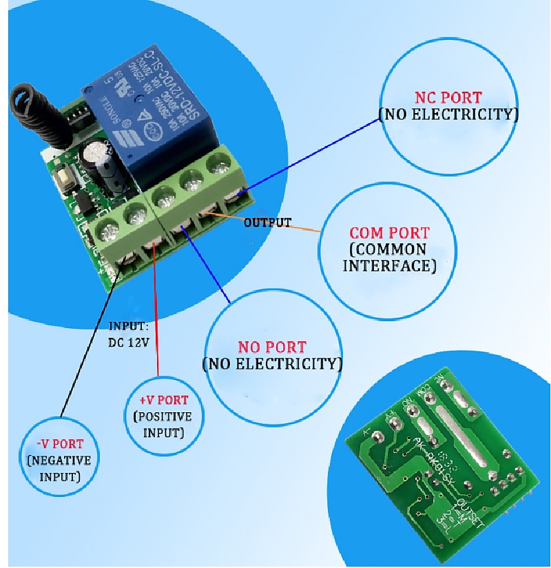2025年 rf ワイヤレスリモコンスイッチリレー 433mhz dc 12v 1ch 受信機モジュール学習コード送信機リモート  コレクション – $19.99 –P3