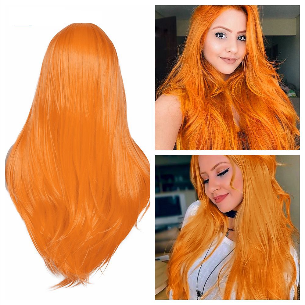 Parrucche blu per donne parrucca sintetica diritta naturale parrucca con parte centrale lunghezza media A15 A16 A17 A18 A19 capelli sintetici parrucche fashion cosplay blu bianche di Halloween del 2025 a $28.99 –P18