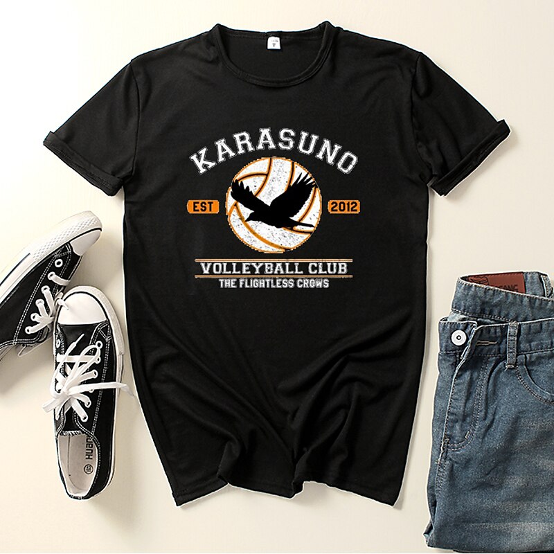 Haikyuu Karasuno High Costum Cosplay Tricou Anime Imprimeu Grafic Imprimare Harajuku Grafică Pentru Bărbați Pentru femei Adulți Înapoi la Școală 2025 - $21.99 –P1