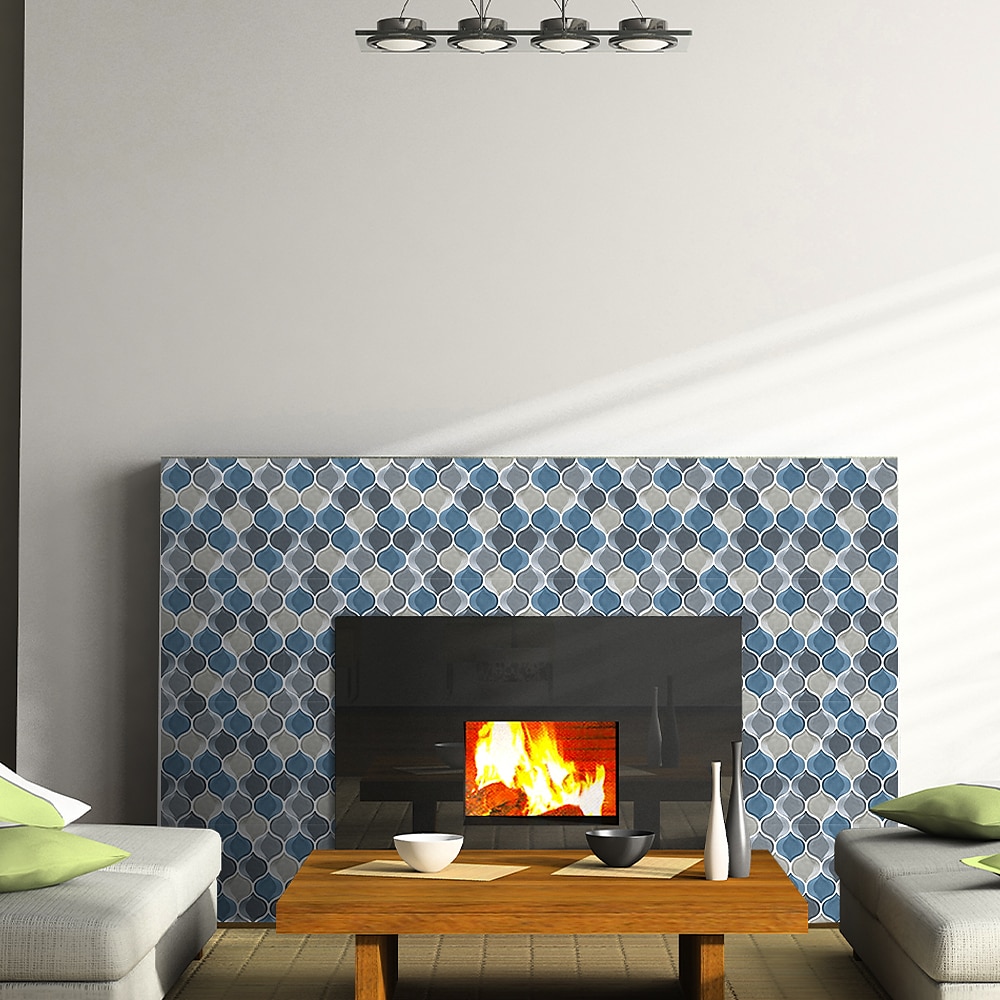 10 stk imitert epoksy fliser klistremerke farge lanterne vegg klistremerke hus renovering DIY selvklebende pvc tapet maling kjøkken vanntett og oljetett vegg klistremerke 2025 - $13.99 –P5