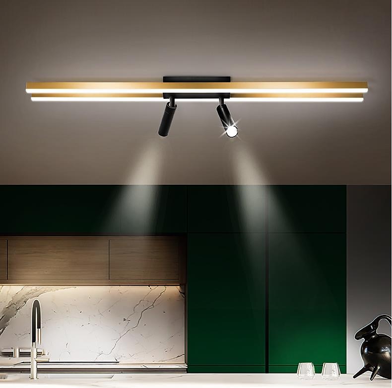 80 سم LED ضوء السقف عكس الضوء مع بقعة ضوء LED أضواء جبل فلوش نمط فني معدني التشطيبات الفنية الأنيقة LED 110-240 V 2026 - $208.79 –P1