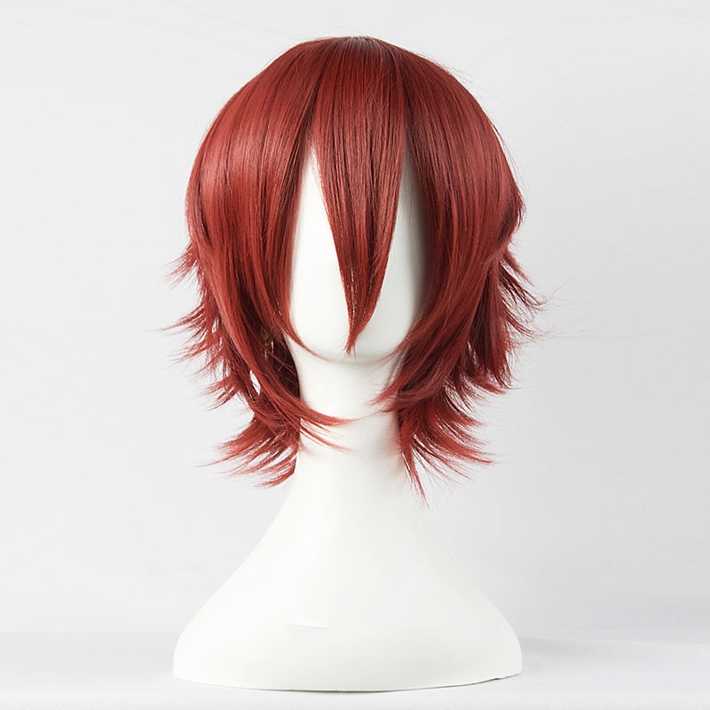 parrucche sintetiche corte per donna bianco viola blu biondo giallo nero rosso parrucca cosplay femminile parrucca carnevalesca in fibra ad alta temperatura del 2025 a $19.49 –P8