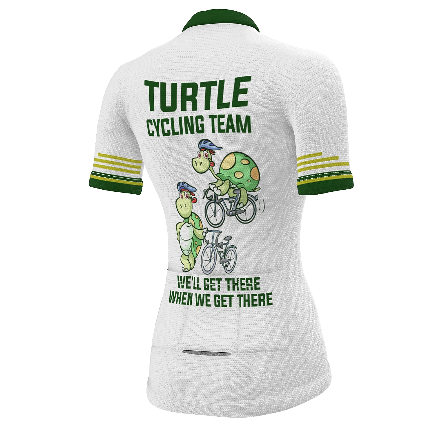 Damen Radtrikot Grafik Gemustert Lustig Kurzarm Fahhrad Trikot Oberteil mit 3 Gesäßtaschen Mountainbike MTB Straßenradsport Schnelltrocknend Weich Reflektierende Streifen Rückentasche Sport Weiß Gelb 2026 - $30.99 –P4