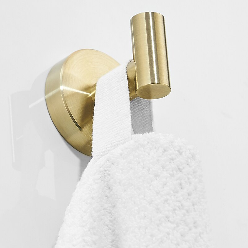 il set di accessori per il bagno include porta accappatoio e portasciugamani ad anello nuovo design moderno materiale in acciaio inossidabile montato a parete dorato 3 pezzi del 2025 a $60.99 –P11