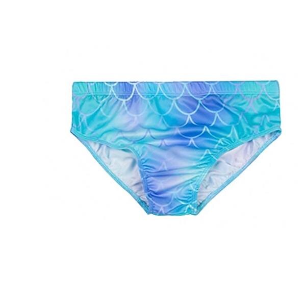 kinderkleidung Mädchen 3 Stück Meerjungfrau Bademode Bademode Bikini Urlaub Bikini Gestreift Einfarbig Aktiv Kuschelig Rückenfrei Badeanzüge 2-9 Jahre Sommer Leicht Blau 2025 - $32.99 –P3