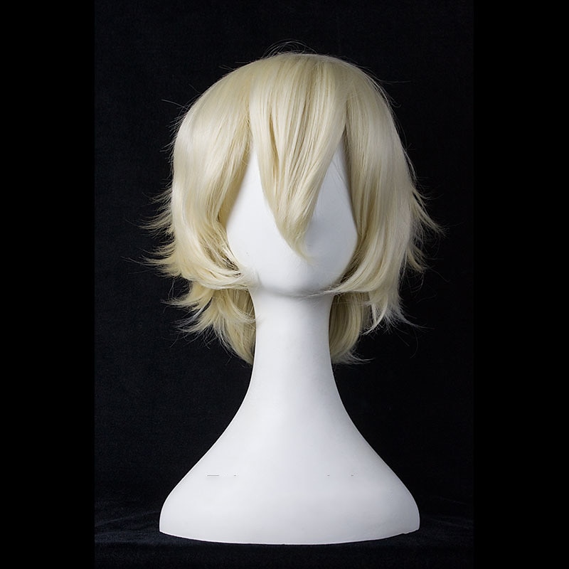 parrucche sintetiche corte per donna bianco viola blu biondo giallo nero rosso parrucca cosplay femminile parrucca carnevalesca in fibra ad alta temperatura del 2025 a $19.49 –P10