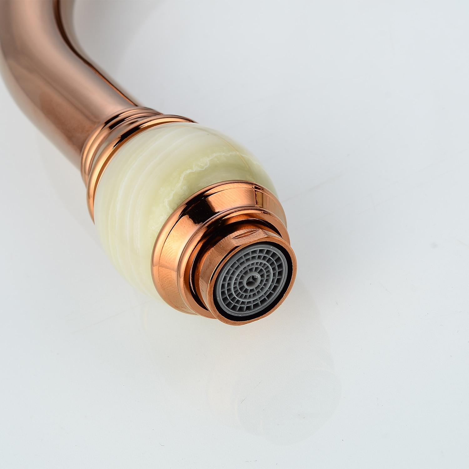 τραβήξτε έξω βρύση μίξερ νεροχύτη κουζίνας με ψεκαστήρα, 360 περιστρεφόμενες βρύσες κουζίνας με ψηλό τόξο, vintage μονή λαβή βρύση νερού δοχείου μιας τρύπας με κρύο ζεστό σωλήνα χρυσό ροζ χρυσό 2026 - $178.99 –P6