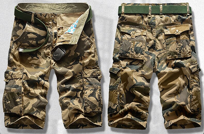 Per uomo Pantaloncini Tattici Pantaloncini cargo Pantaloncini mimetici Mimetico Ripstop Traspirante Sport & Outdoor Militare Giallo Verde militare del 2026 a $25.99 –P8