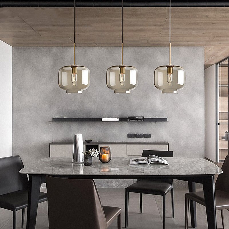 20 cm Single Design Pendant Light Glass Glass Electroplated Vintage Nordic Style 110-120V 220-240V 2025 - $147.99 –P1