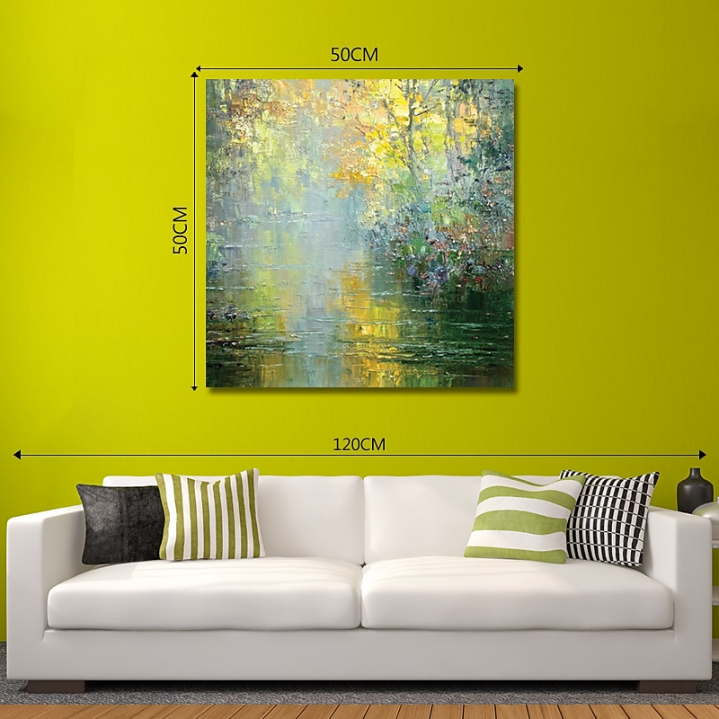 Hang-Dipinto ad olio Dipinta a mano Quadrato Astratto Moderno Include interno della montatura del 2025 a $122.99 –P8