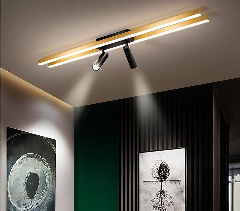 80 سم LED ضوء السقف عكس الضوء مع بقعة ضوء LED أضواء جبل فلوش نمط فني معدني التشطيبات الفنية الأنيقة LED 110-240 V 2026 - $208.79 –P3