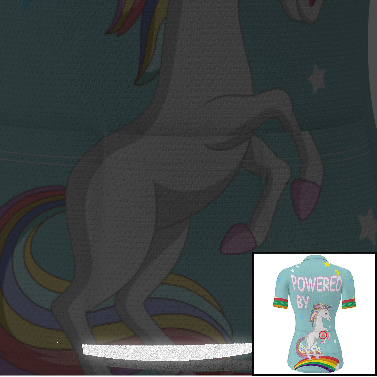 Women's Cycling Jersey Graphic Rainbow Unicorn Short Sleeve Bike Jersey Top with 3 Rear Pockets Mountain Bike MTB Road Bike Cycling Fast Dry Quick Dry Soft Reflective Strips Sports Rose Red + Black 2026 - $30.99 –P20