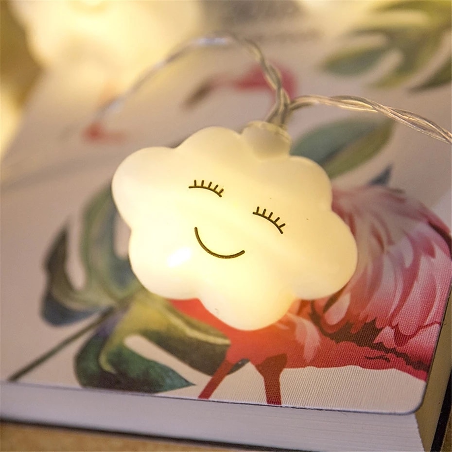 1,5m 3m Valosarja 10/20 LED 1 set Lämmin valkoinen Moniväri Uuden vuoden söpö juhlakoriste AA-paristot 2026 - $11.99 –P4