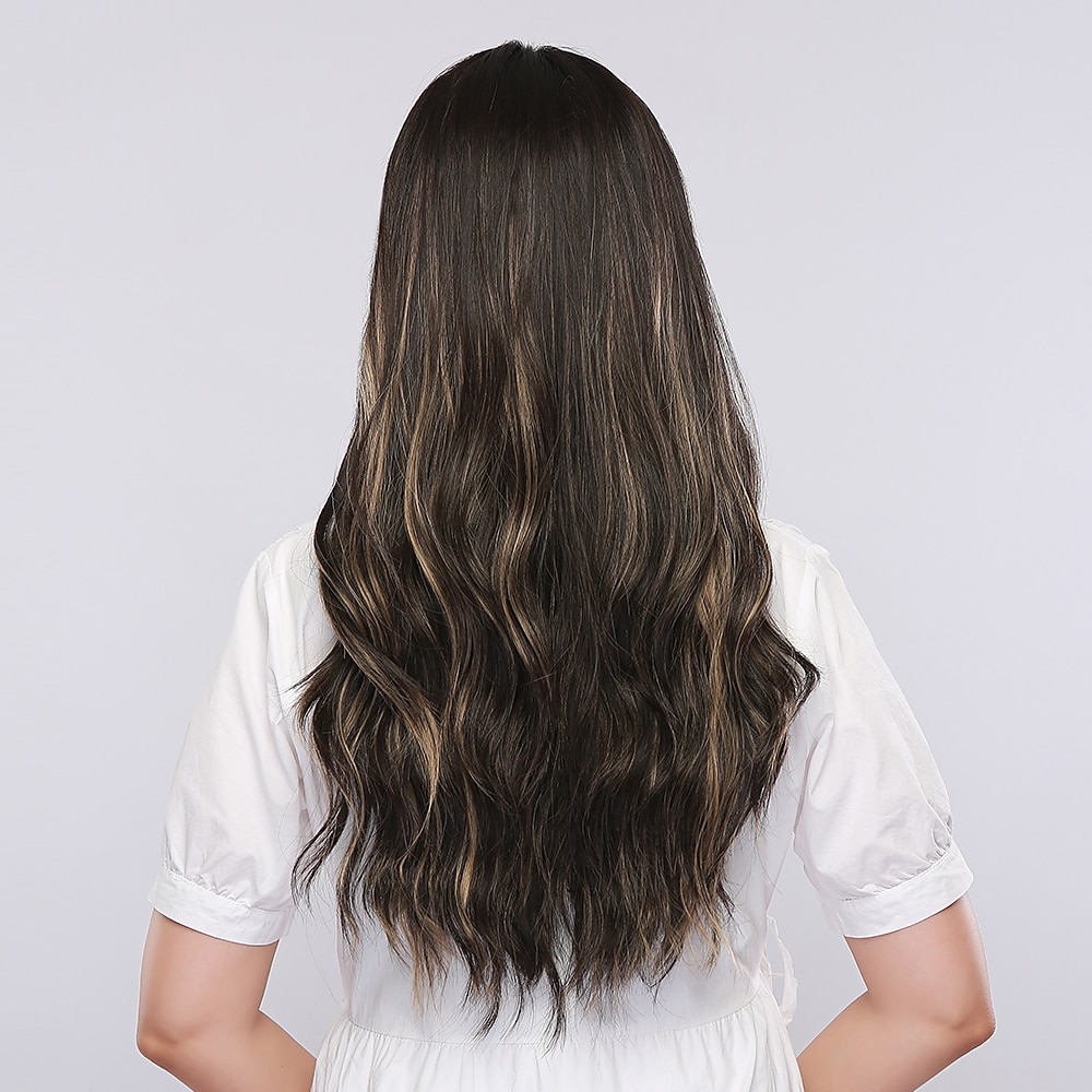 perruque synthétique résistante à la chaleur perruque partie centrale bouclée perruques blondes de longueur moyenne pour femmes pour la fête perruques de fête de noël de 2025 ? $18.99 –P8