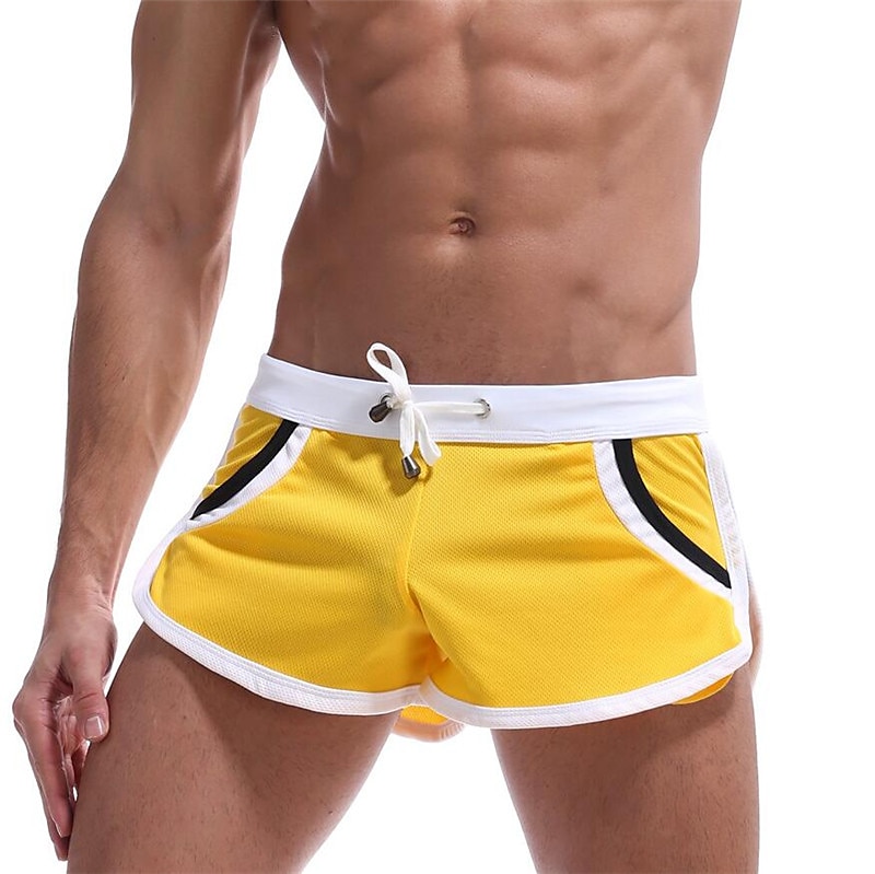 Miesten Juoksushortsit Urheilullinen shortsit Retro Alaosat Urheilullinen Hengittävä Kosteuden siirtävä Pehmeä Kunto Kuntosaliharjoitus Juoksu Urheiluasut Urheiluvaatteet Raita Musta Valkoinen 2025 - $12.99 -P7
