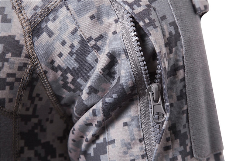 Herr Stridskjorta Jakt-T-shirt med kamouflagemönster Taktisk militärskjorta Kamouflage Långärmad Utomhus Vår Höst Snabb tork Svettavvisande Bekväm Andningsfunktion Överdelar Polyester Camping 2025 - $18.49 –P13