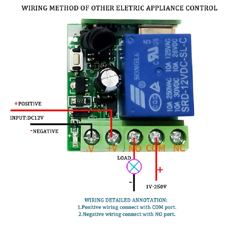 2025年 rf ワイヤレスリモコンスイッチリレー 433mhz dc 12v 1ch 受信機モジュール学習コード送信機リモート  コレクション – $19.99 –P6