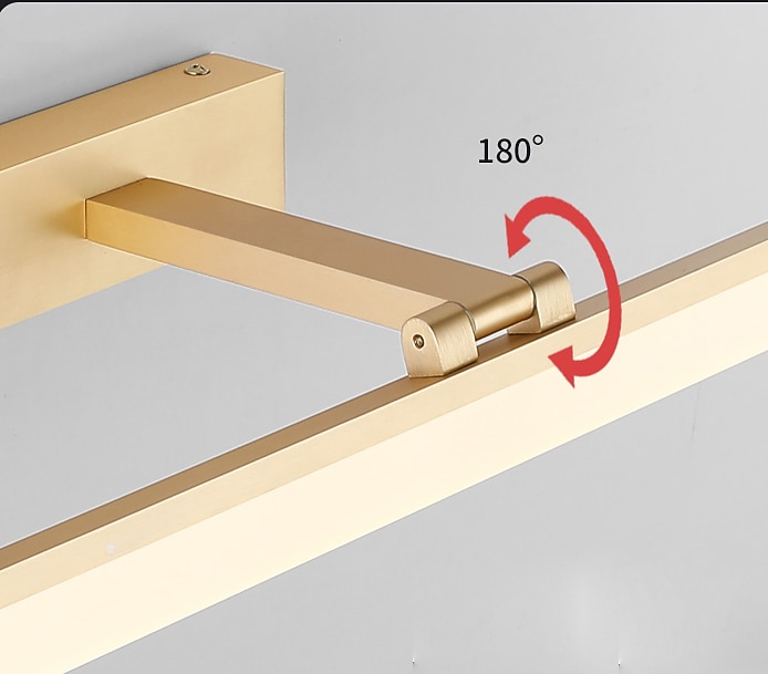 2025年 led mirror light vanity light matte modern 50cm 60cm 70cm バスルーム照明浴室アルミウォールライト ip20 110-240 v 0 w  コレクション – $75.99 –P3