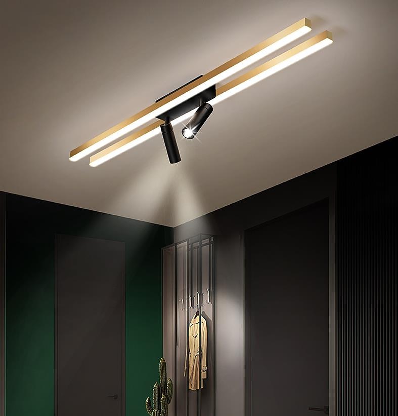 80 سم LED ضوء السقف عكس الضوء مع بقعة ضوء LED أضواء جبل فلوش نمط فني معدني التشطيبات الفنية الأنيقة LED 110-240 V 2026 - $208.79 –P4