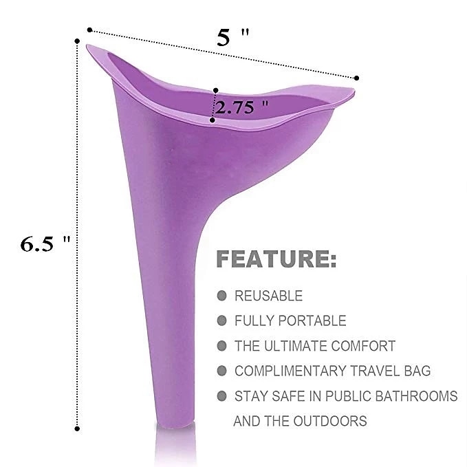 Female Urinal Pee Funnel Portable Urination Device for Camping Travel Hiking Gear,Urinal for Women 2024 - $3.99 –P1