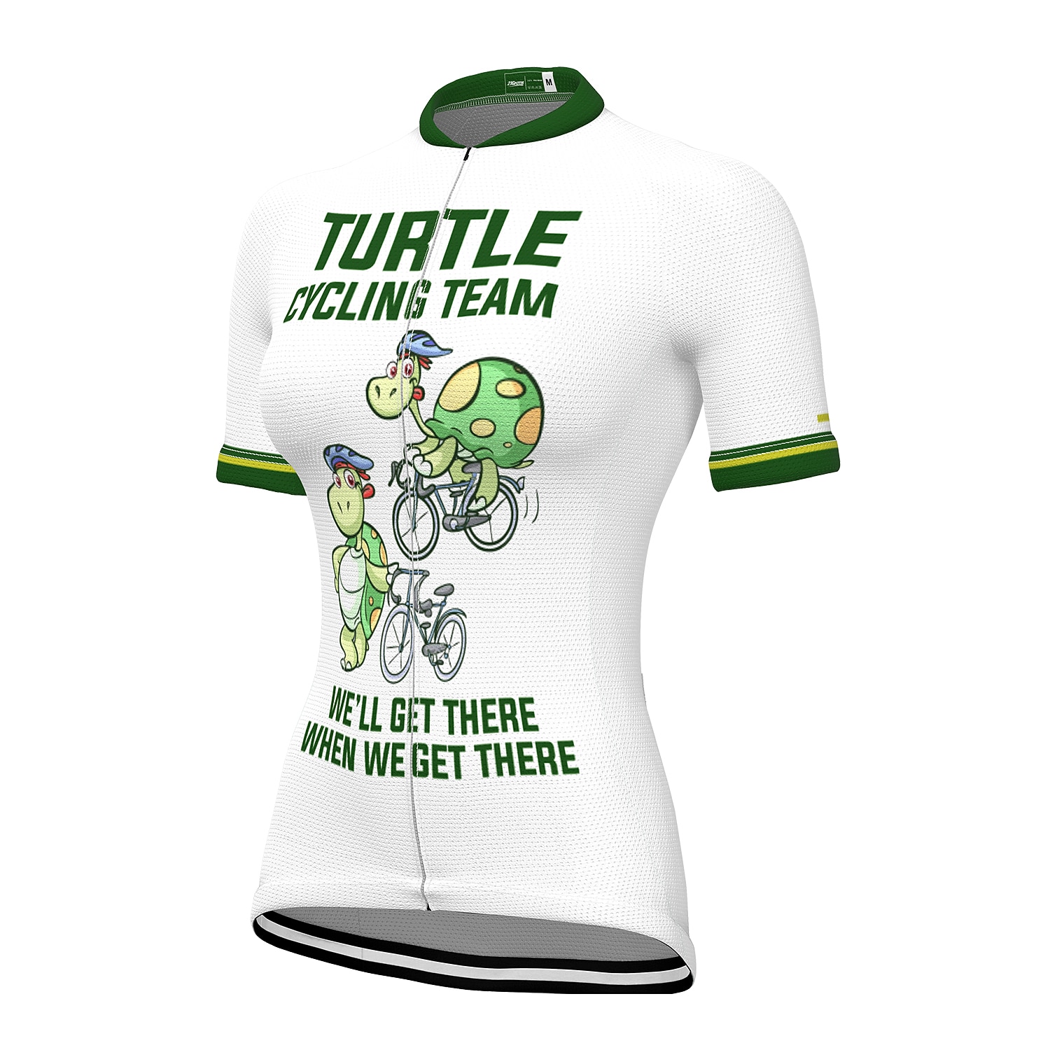 Damen Radtrikot Grafik Gemustert Lustig Kurzarm Fahhrad Trikot Oberteil mit 3 Gesäßtaschen Mountainbike MTB Straßenradsport Schnelltrocknend Weich Reflektierende Streifen Rückentasche Sport Weiß Gelb 2026 - $30.99 –P3