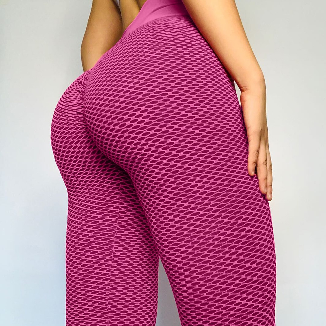 Damskie Spodnie do jogi Scrunch Butt Ruched Butt Lifting Podnoszenie pośladków Rozciągnięcie w 4 kierunkach Wyszczuplenie brzucha Wysoka talia Trening w siłowni Bieganie Zdatność Rajstopy Getry Doły 2025 - $12.99 –P12