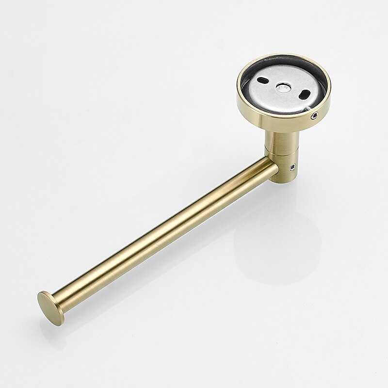 il set di accessori per il bagno include porta accappatoio e portasciugamani ad anello nuovo design moderno materiale in acciaio inossidabile montato a parete dorato 3 pezzi del 2025 a $60.99 –P9