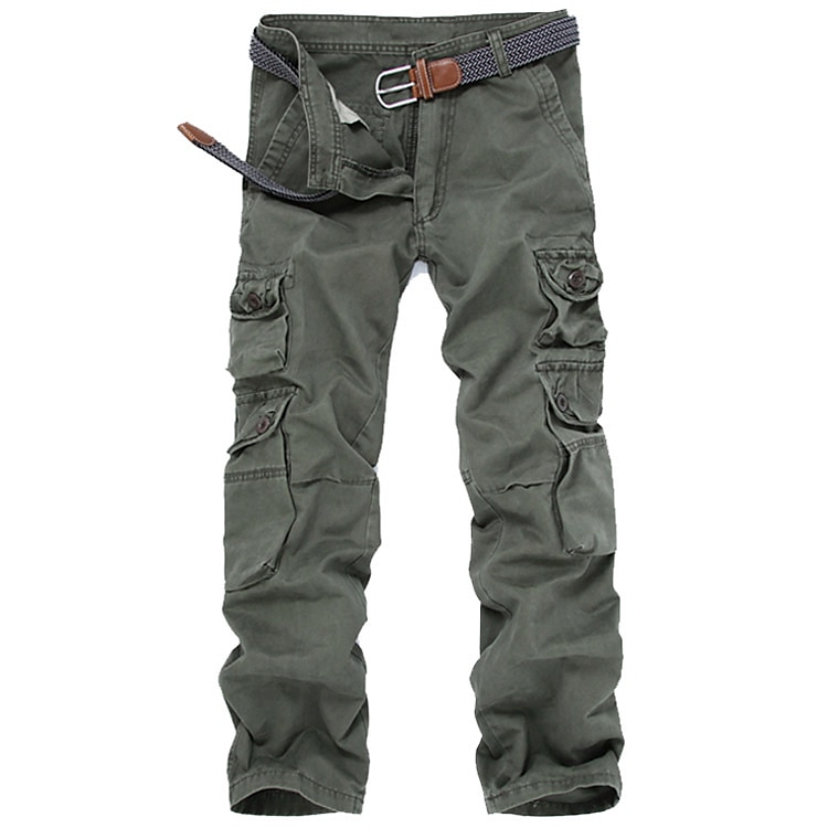Men's Work Pants Hiking Cargo Pants Hiking Pants Trousers Camo Winter Summer Outdoor Ripstop Multi-Pockets Breathable Soft Cotton Pants / Trousers Army Green Khaki Black Coffee Work Hunting Fishing 2025 - $48.99 –P2