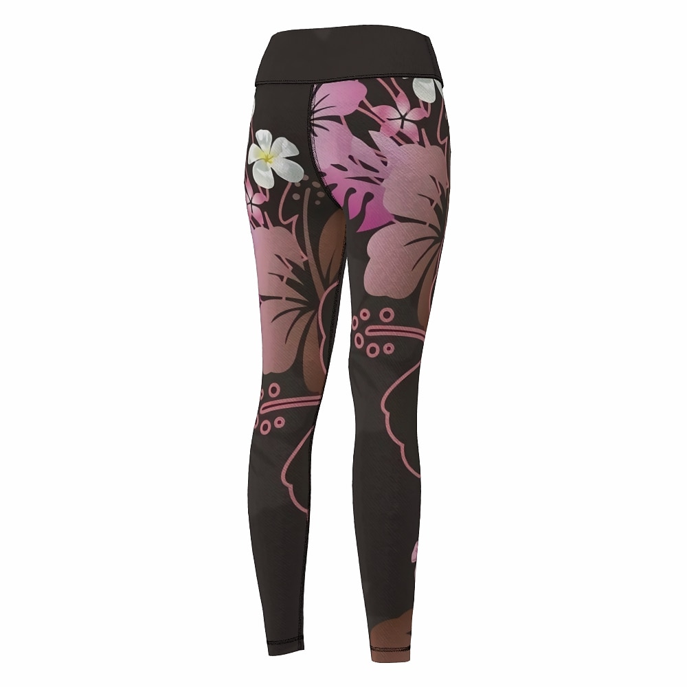 Mujer Pantalones de yoga Levantamiento de tope Control de barriga Alta cintura Entrenamiento de gimnasio Corriendo Aptitud física Mallas Leggings Leggings Estampado Floral Marrón Otoño Invierno 2026 - $12.99 –P4