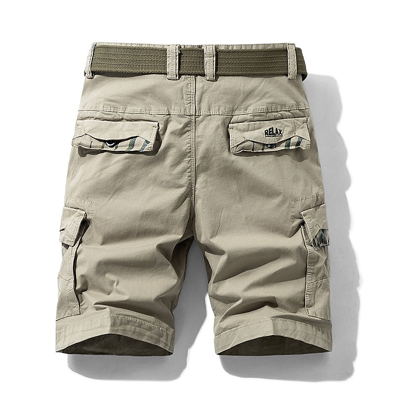 Voor heren Cargoshorts korte broek Wandelshorts Meerdere zakken Effen Buitensporten Streetwear Cargoshorts Korte broeken Leger groen Licht Grijs 2025 - $35.99 –P19