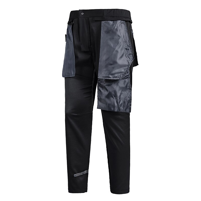 Herren Wasserdichte Wanderhose Fleece-gefütterte Hose Softshellhosen Winter Außen Regular Fit warm Fleece-Futter Abnehmbares Vlies Atmungsaktiv Hosen / Regenhose Unten Dunkelgrau Schwarz / Orange 2025 - $55.99 –P17