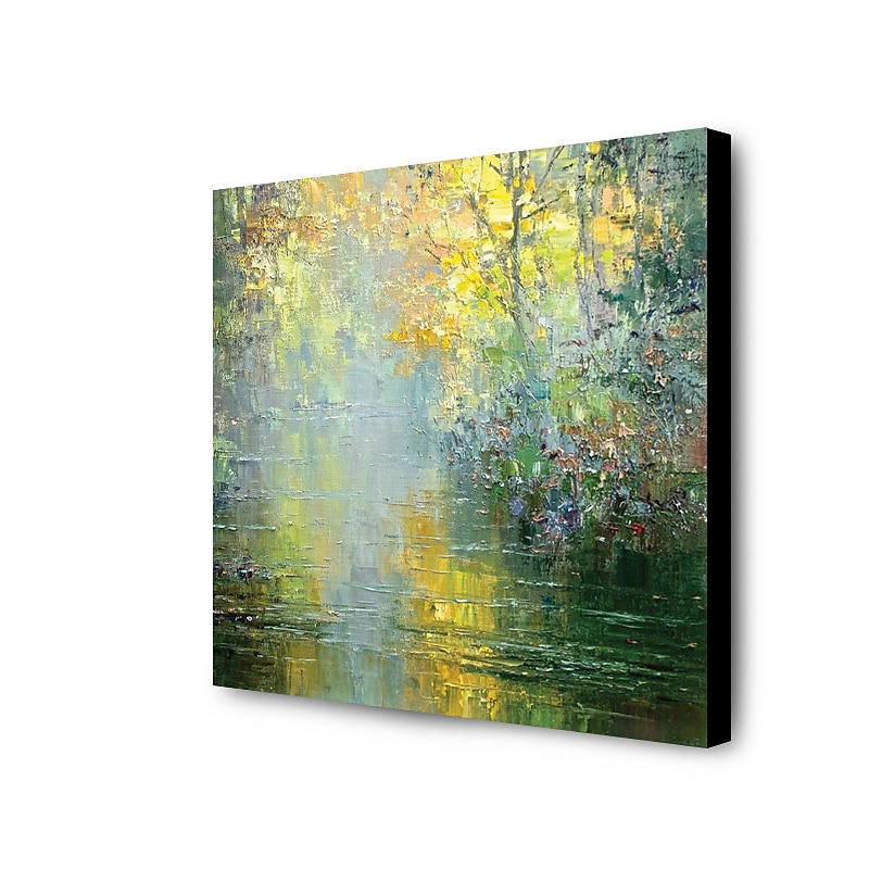 Hang-Dipinto ad olio Dipinta a mano Quadrato Astratto Moderno Include interno della montatura del 2025 a $122.99 –P7