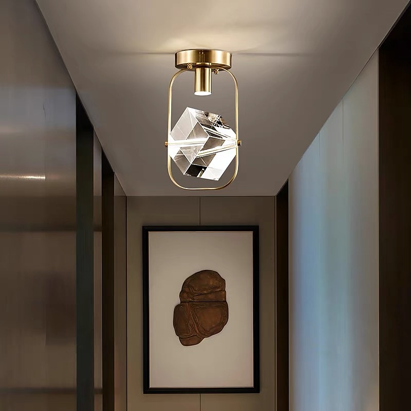 17 cm Design della lanterna Appliques da soffitto Rame Ottone Moderno 110-120V 220-240V / CE del 2025 a $245.39 –P1