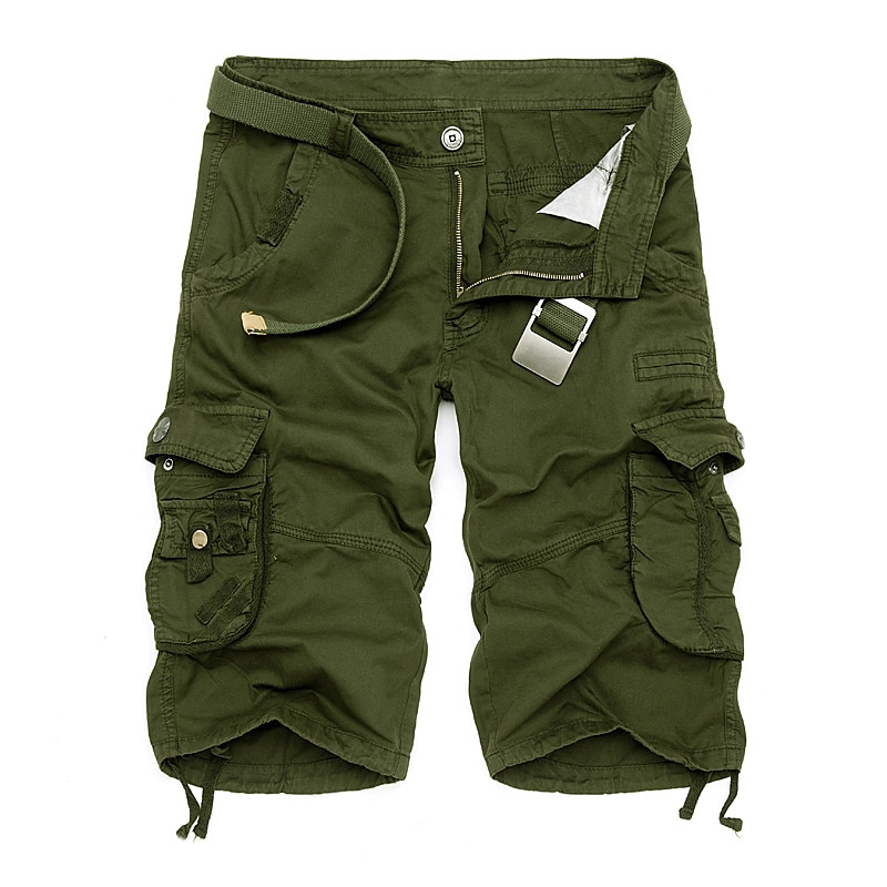 Herre Cargoshorts Shorts til turbruk Benetrekk Multi lomme Flere lommer عادي Kamuflasje Farge Pustende Utendørs Knelengde Avslappet Daglig Gatemote Stilfull Gul Militærgrønn Mikroelastisk 2025 - $28.99 –P2