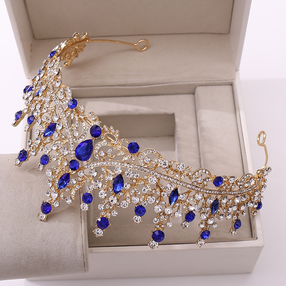 Crown Tiaras Headbands Rhinestone Alloy Wedding Party / Evening Retro Sweet With Crystal / Rhinestone Metal Headpiece Headwear dress to impress 2025 - $34.99 –P1