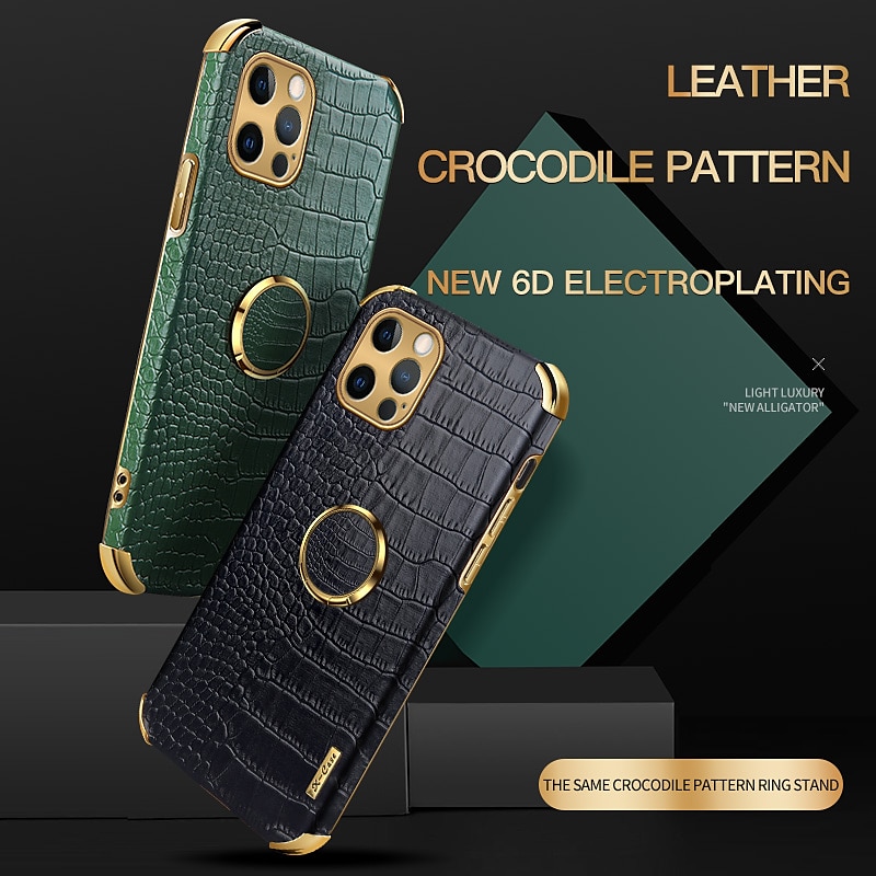 Italian Leather Crocodile Model iPhone 15 Pro pro Max Case -  Finland