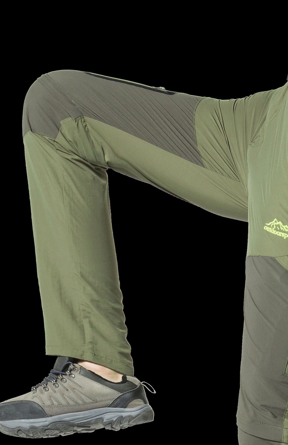 Herre Konvertible bukser Turbukser Sommer Utendørs Vindtett Regn-sikker Pustende Hurtigtørkende Bunner Svart Militærgrønn Camping / Vandring Fisking Vandring L XL XXL XXXL 4XL / Elastisk 2025 - $38.99 –P20