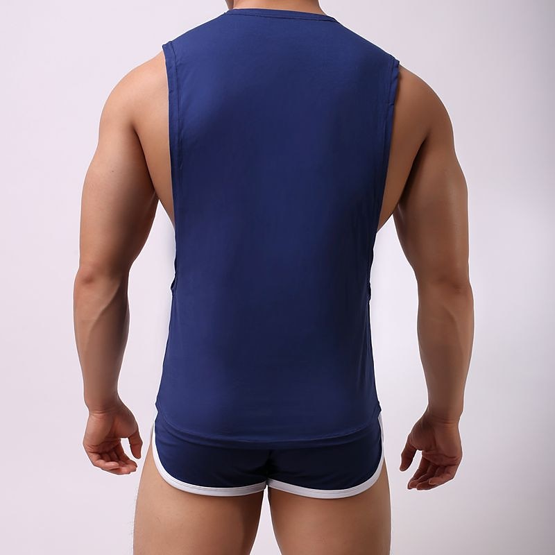 Per uomo Canotta da corsa Canotta per allenamento Senza maniche Gilet / Gilet Sportivo Estate Cotone Traspirante Asciugatura rapida Traspirazione umidità Morbido Allenamento in palestra Corsa del 2025 a $16.49 –P2