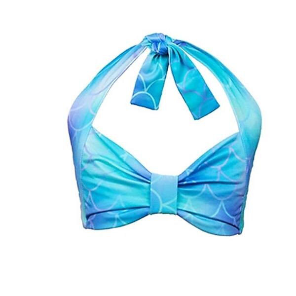 kinderkleidung Mädchen 3 Stück Meerjungfrau Bademode Bademode Bikini Urlaub Bikini Gestreift Einfarbig Aktiv Kuschelig Rückenfrei Badeanzüge 2-9 Jahre Sommer Leicht Blau 2025 - $32.99 –P2