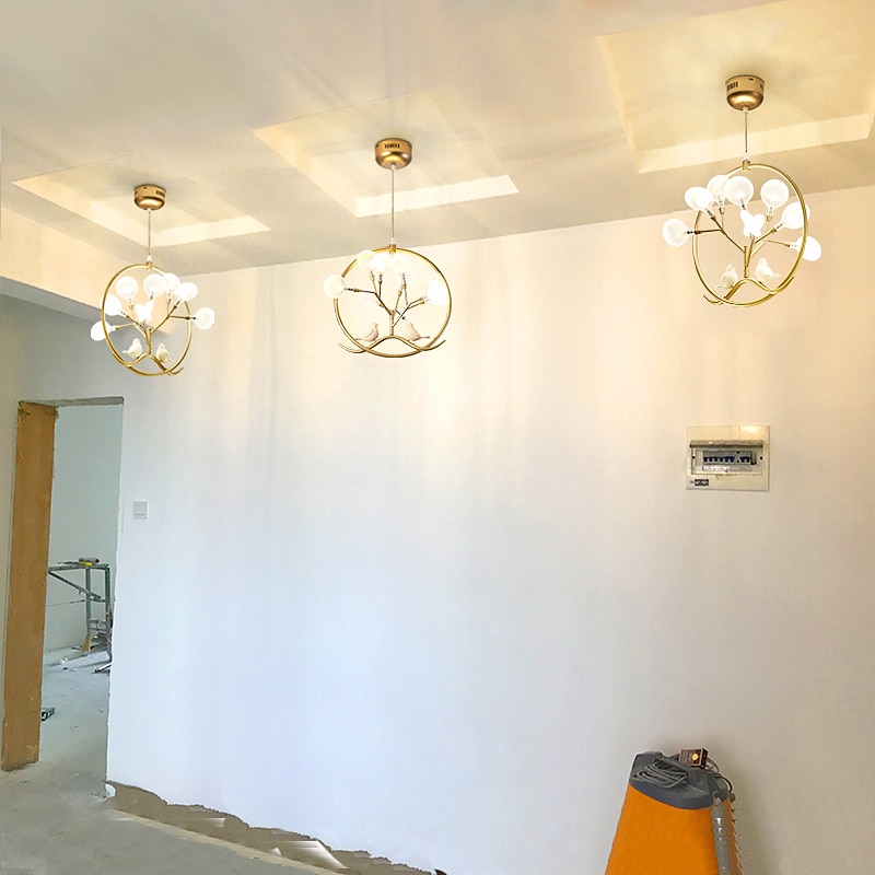 83 سم LED قلادة ضوء عنصر حيواني أشكال هندسية تصميم فردي قلادة ضوء معدن نمط فني الطراز الحديث تشطيبات مطلية سبوتنيك الطراز الشمالي الحديث 110-240 فولت 2025 - $399.99 –P12