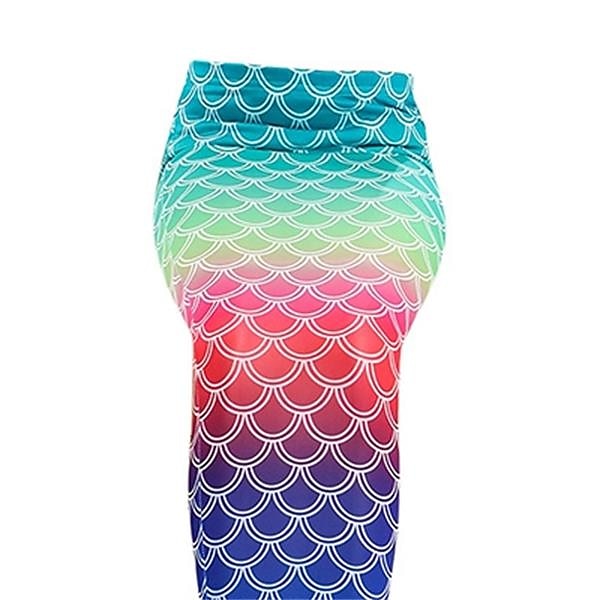 Kinderen Voor meisjes 3 stuks Zeemeermin zwemkleding Badmode Bikini Bikini Zwemmen Kleurenblok Regenboog Actief leuke Style Blote rug Badpakken 2-9 jaar Zomer Regenboog 2025 - $32.99 –P4