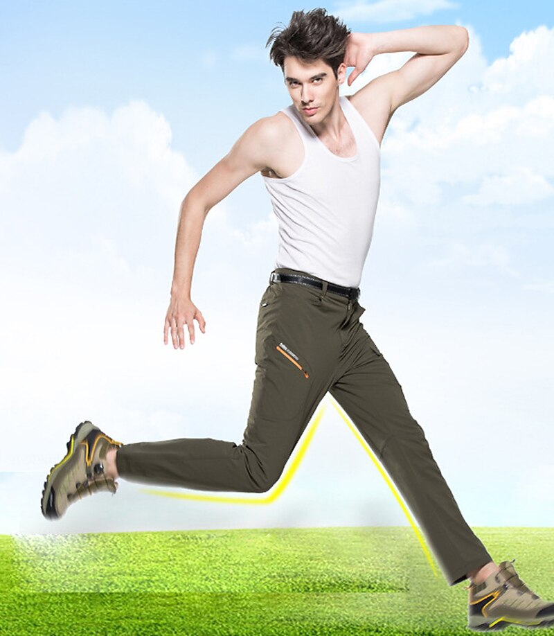Herren Wanderhose Wanderhosen Sommer Außen Wasserdicht Komfort Atmungsaktiv Rasche Trocknung Unten Schwarz Armeegrün Elastan Jagd Angeln Camping / Wandern / Höhlenforschung L XL XXL XXXL 4XL 2025 - $49.99 –P12