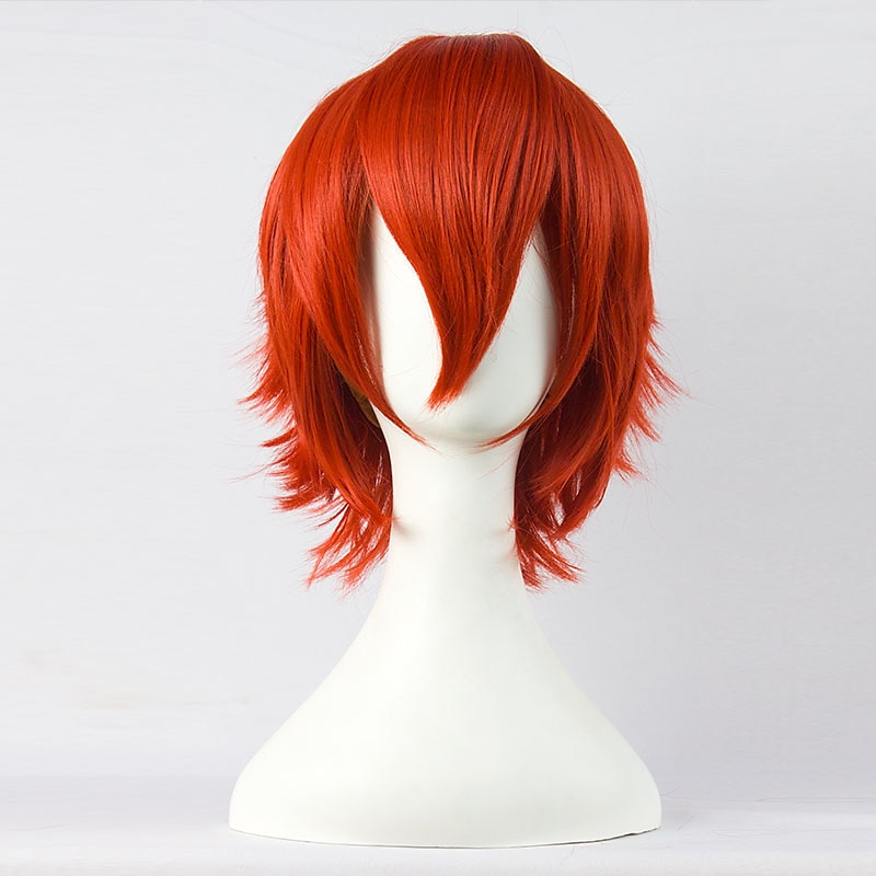 parrucche sintetiche corte per donna bianco viola blu biondo giallo nero rosso parrucca cosplay femminile parrucca carnevalesca in fibra ad alta temperatura del 2025 a $19.49 –P7
