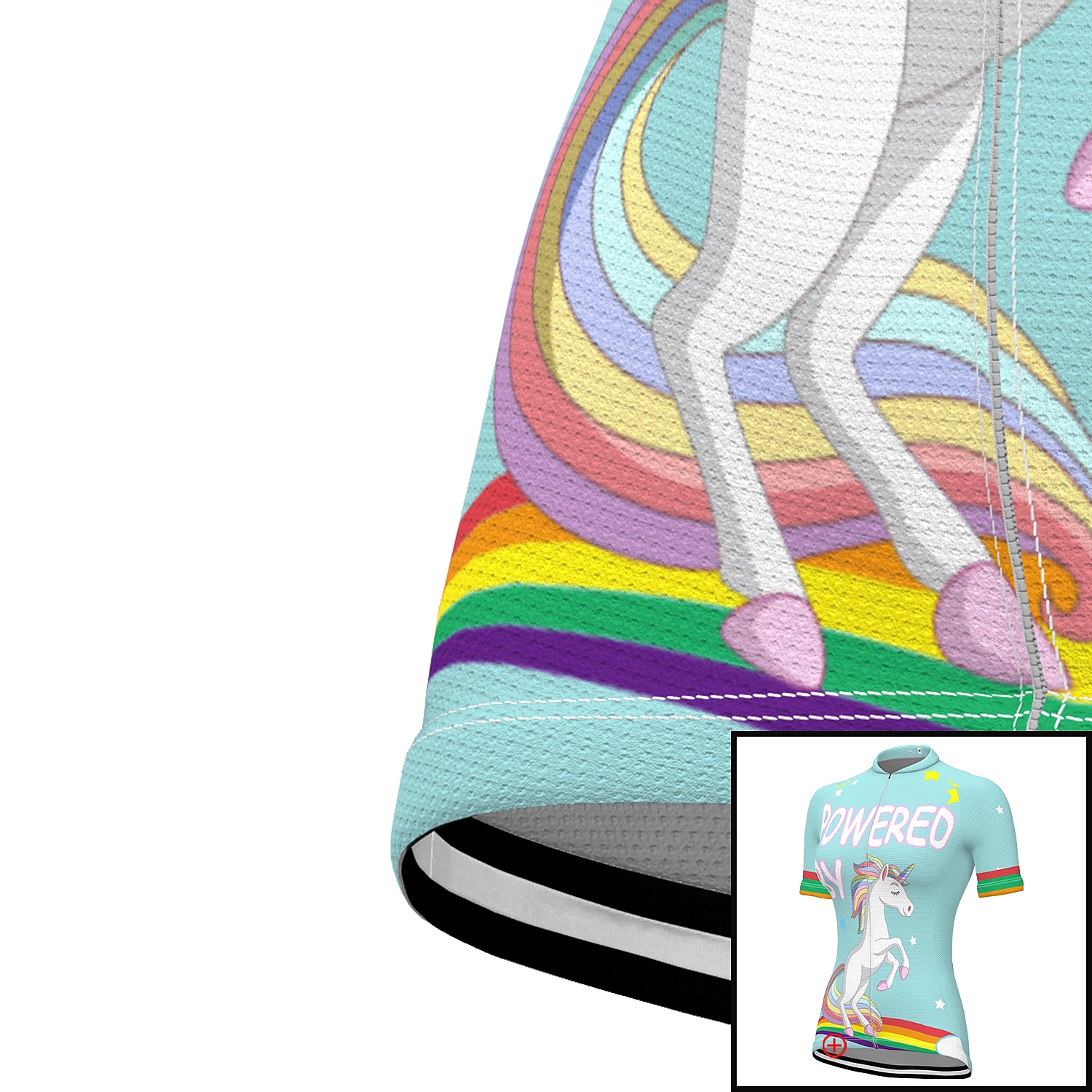 Women's Cycling Jersey Graphic Rainbow Unicorn Short Sleeve Bike Jersey Top with 3 Rear Pockets Mountain Bike MTB Road Bike Cycling Fast Dry Quick Dry Soft Reflective Strips Sports Rose Red + Black 2026 - $30.99 –P18