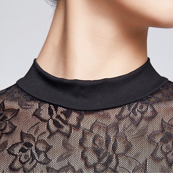 Collant de balé respirável / macacão de renda sólida para treinamento feminino manga de boné de fibra de leite natural de 2026 por $24.99 –P3